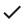 Ícone para marcação em V