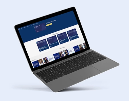 Notebook aberto no site da B3